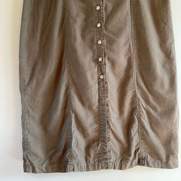 VTG Bill Blass Jeans Woman Sleeveless Linen Blend Long Sheath Dress || SZ 2X - Picture 9 of 10